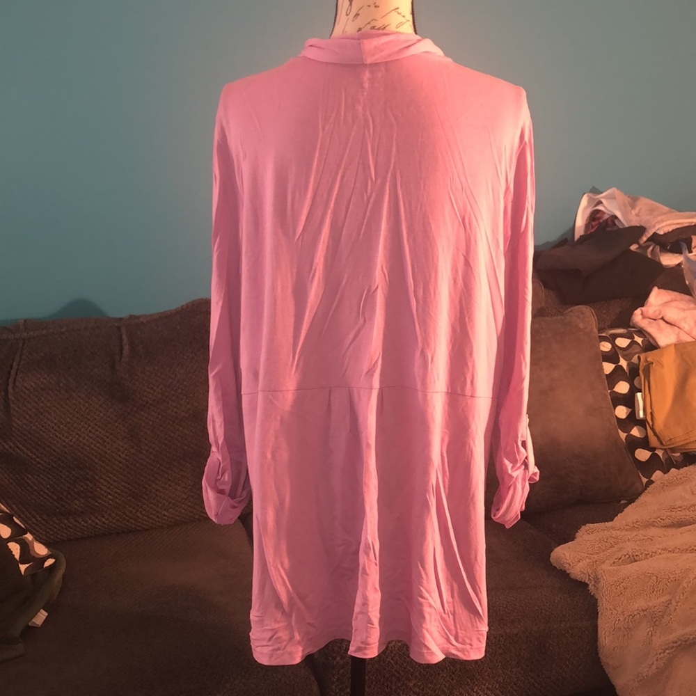 L.L. Bean Open Front Lightweight Cotton Cardigan, XL Petite - Picture 5 of 8